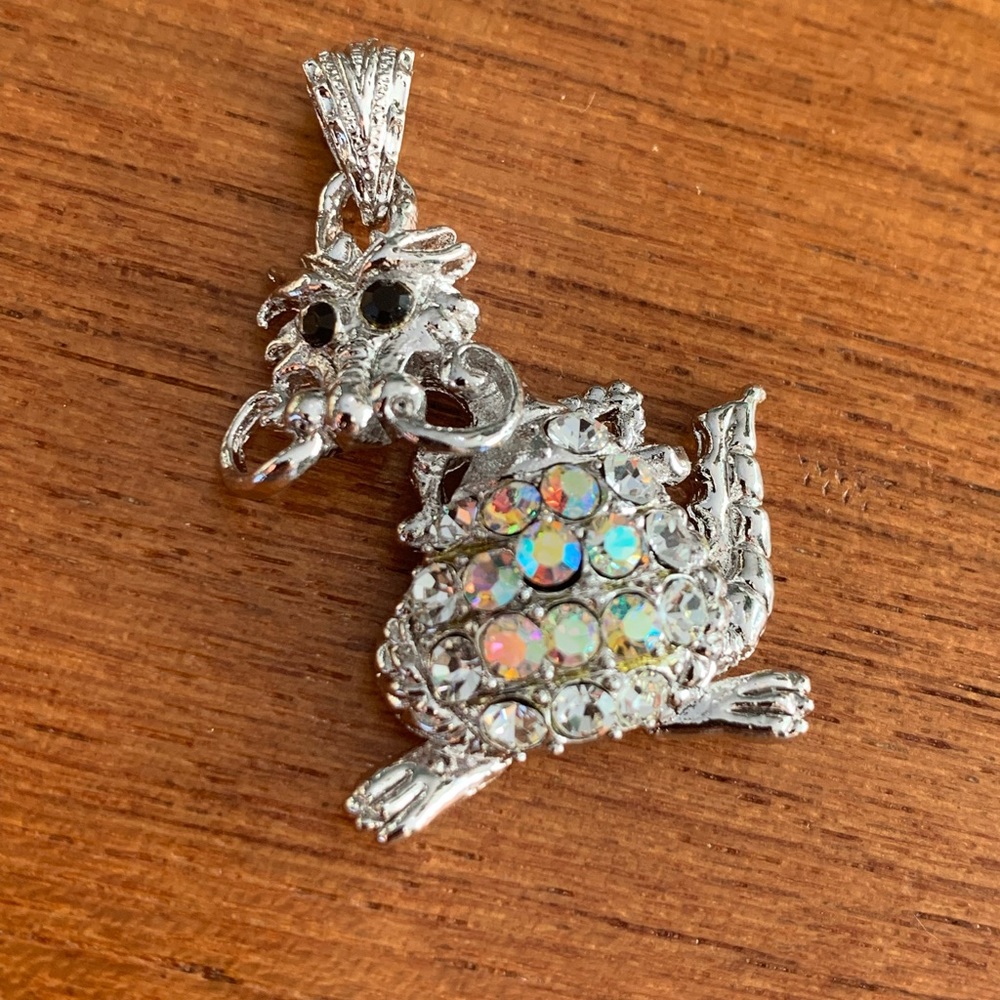 Dragon silver pendant